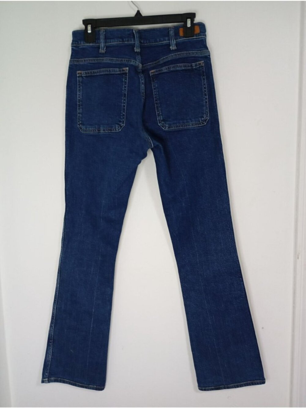 Polo Ralph Lauren High Rise Blue Denim Jeans Patch Pockets Flared Leg - Size 28 - Picture 13 of 13